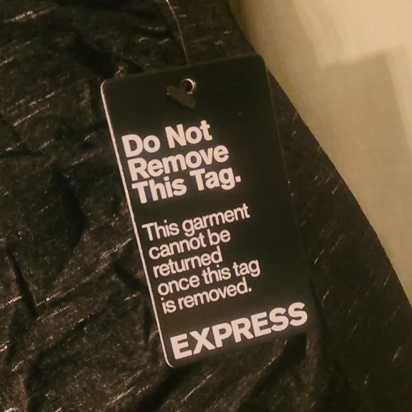 Express Dark Grey Marled V-Neck Sleeveless Maxi Dress - Picture 2 of 8